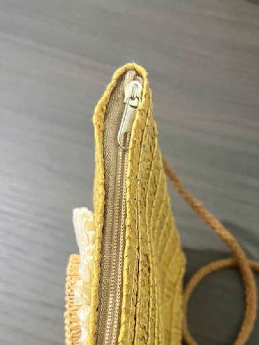 Girls Flower Decor Straw Bag