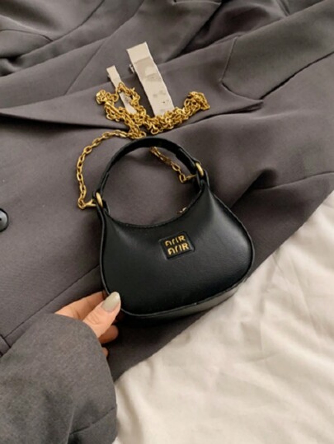 1pc Spring Summer New Fashion Minimalist Handbag Shoulder Bag Crossbody Bag Solid Color PU