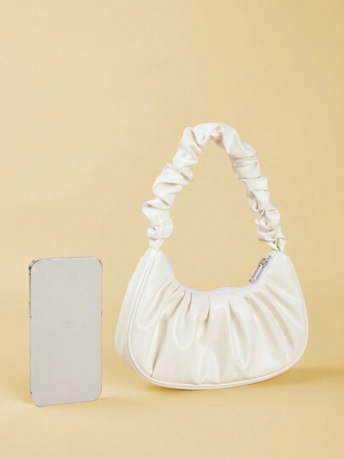 1pc Fashionable Minimalist Style Elegant Lightweight Folded Handbag For Teenage Girls