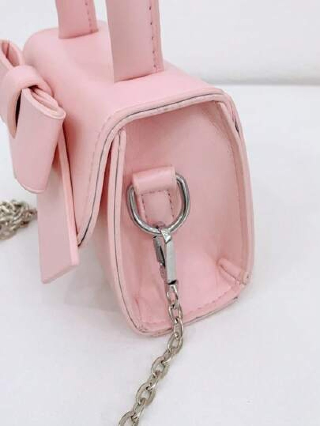 1pc Fashion Girl s Mini Handbag Butterfly Decor Shoulder Bag With Snap Closure Suitable For Outings Parties Shopping Cute As Cosmetic Bag