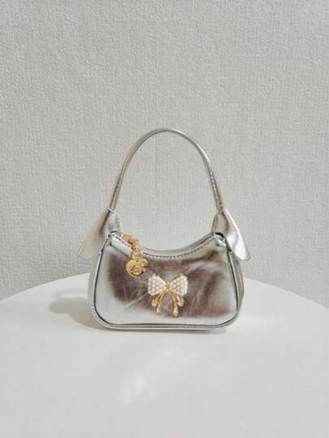 Children Pearl Bow Decoration Handbag Girls Fashion High End Gift Shoulder Bag Princess Mini Wallet Purse
