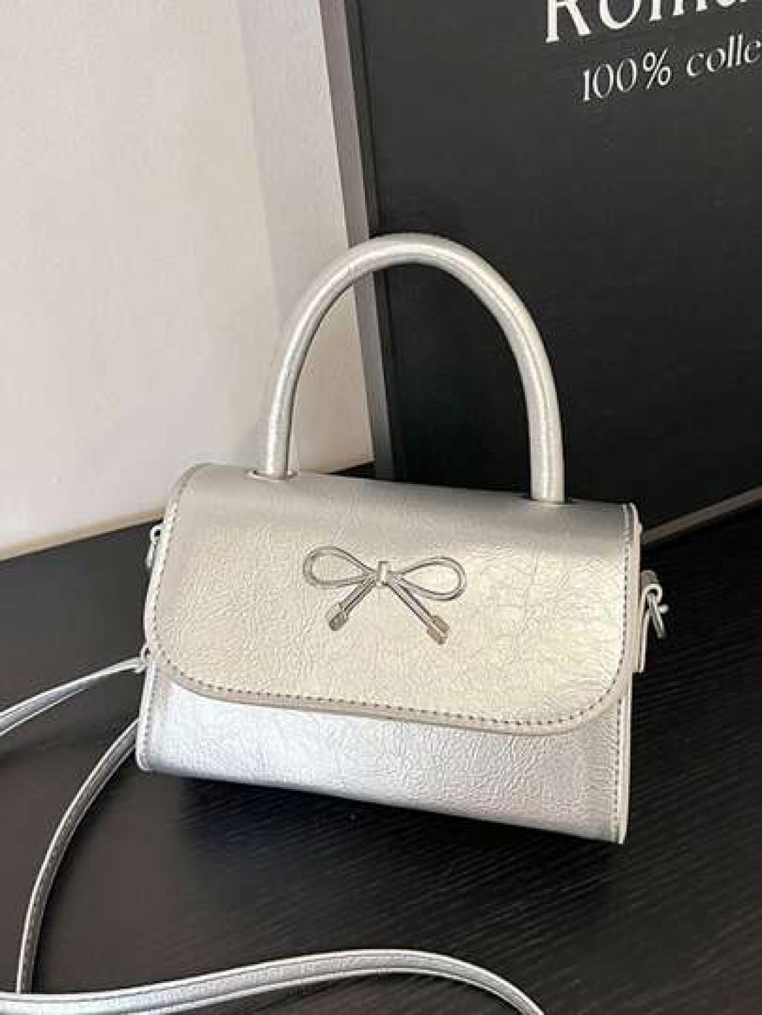 A Mini Casual Versatile Fashionable And Simple Cross Body Bag With A Diamond Shaped Bow Lipstick Suitable For Daily Use Going Out Shopping Dating Coin Purse That Can Be Worn On One Shoulder Or Across