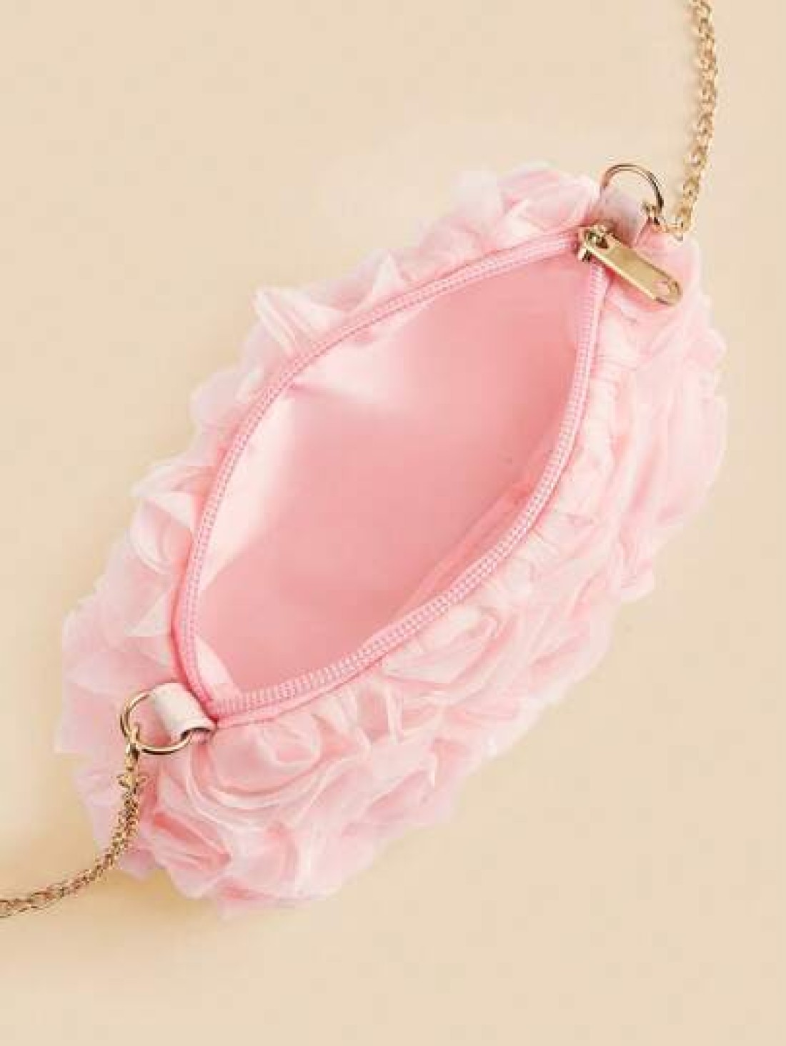 1pc Girls Chiffon Floral Romantic Sweet Crossbody Clutch Bag Versatile For Party And Evening Occasion