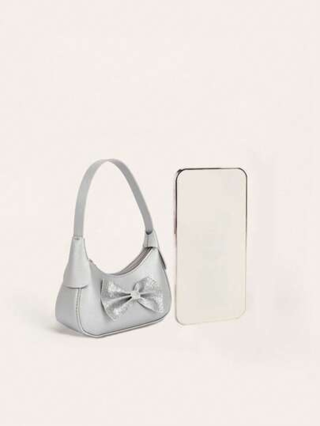 1pc Cute Girl Bow Decor Baby Mini Handbag