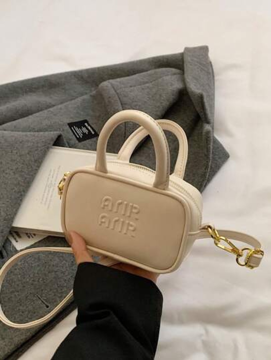 Mini Sized Baseball Bag Solid Color Printed Mini Bag Fashionable Small Bag