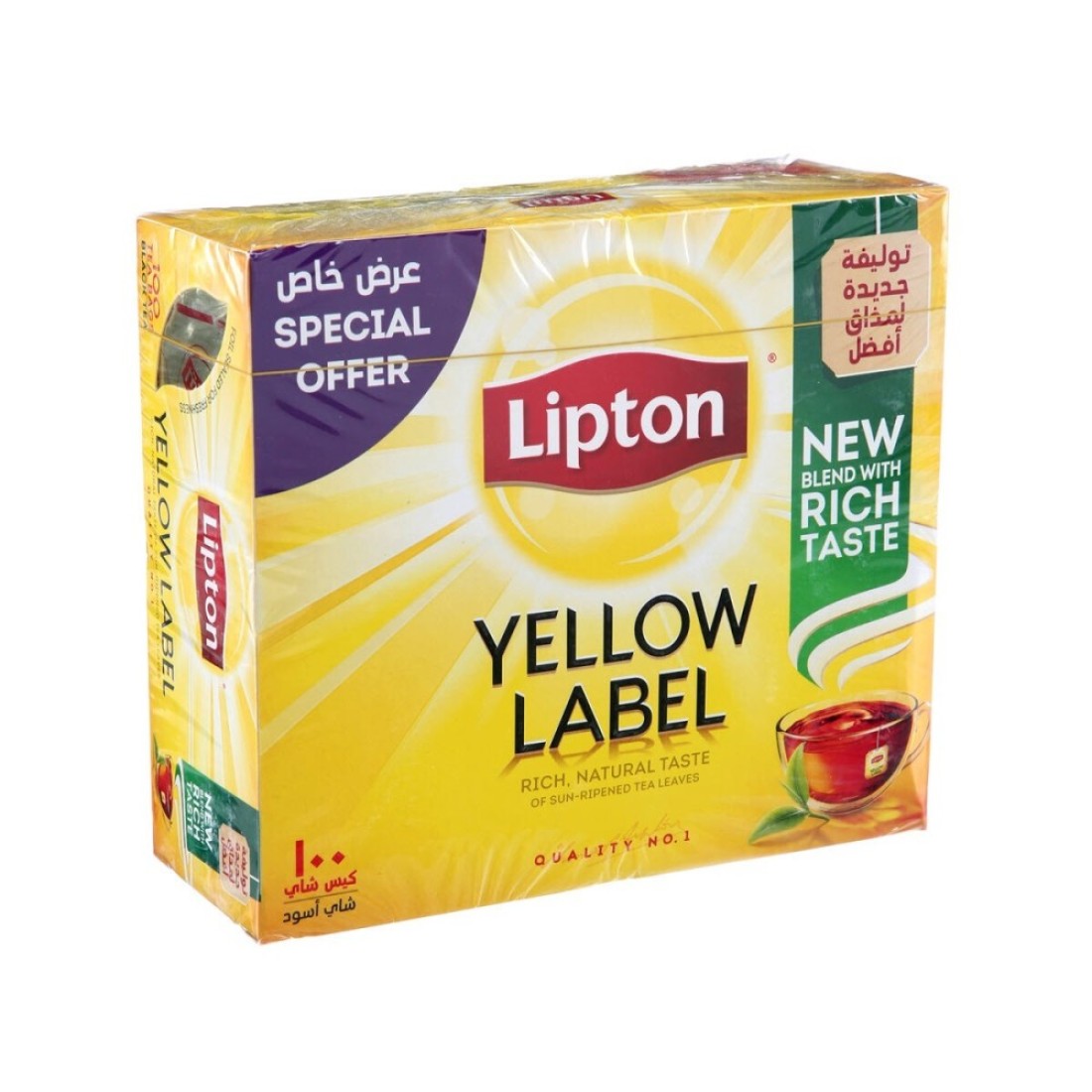 LIPTON YELLOW LAEBL TEA BAGS 100s