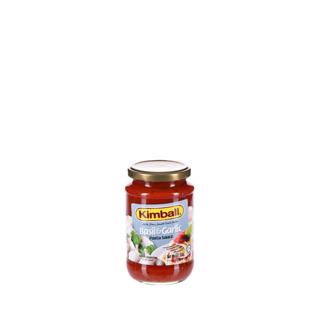 KIMBALL SPAGHETTI SAUCE BASIL&GARLIC 350