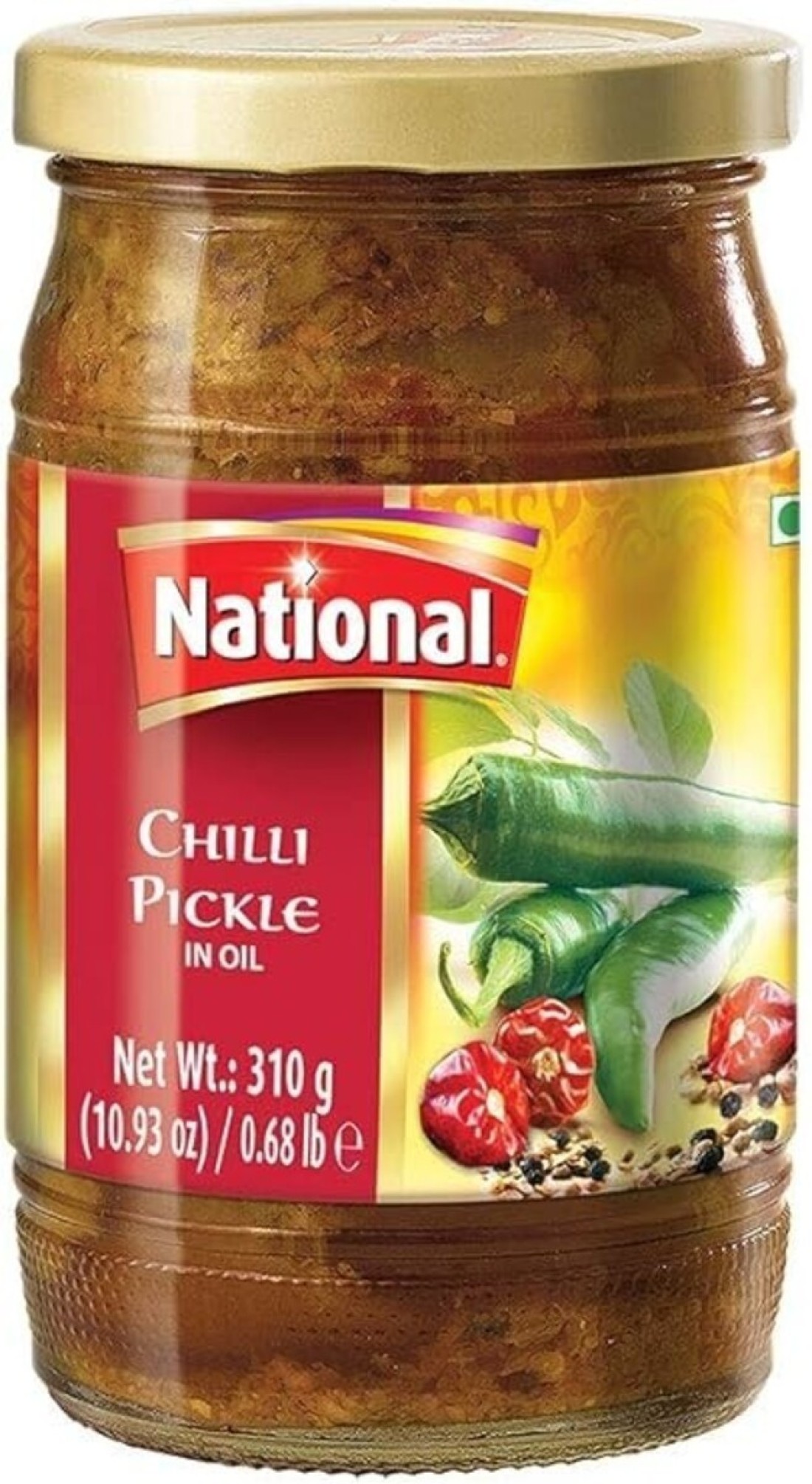NATIONAL GREEN CHILLI PICKLE 310G