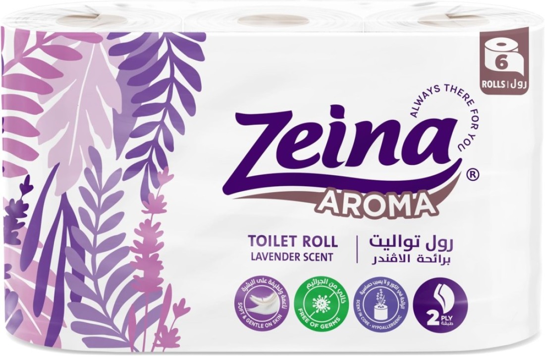ZEINA TOILET LAVANDER 6ROLL