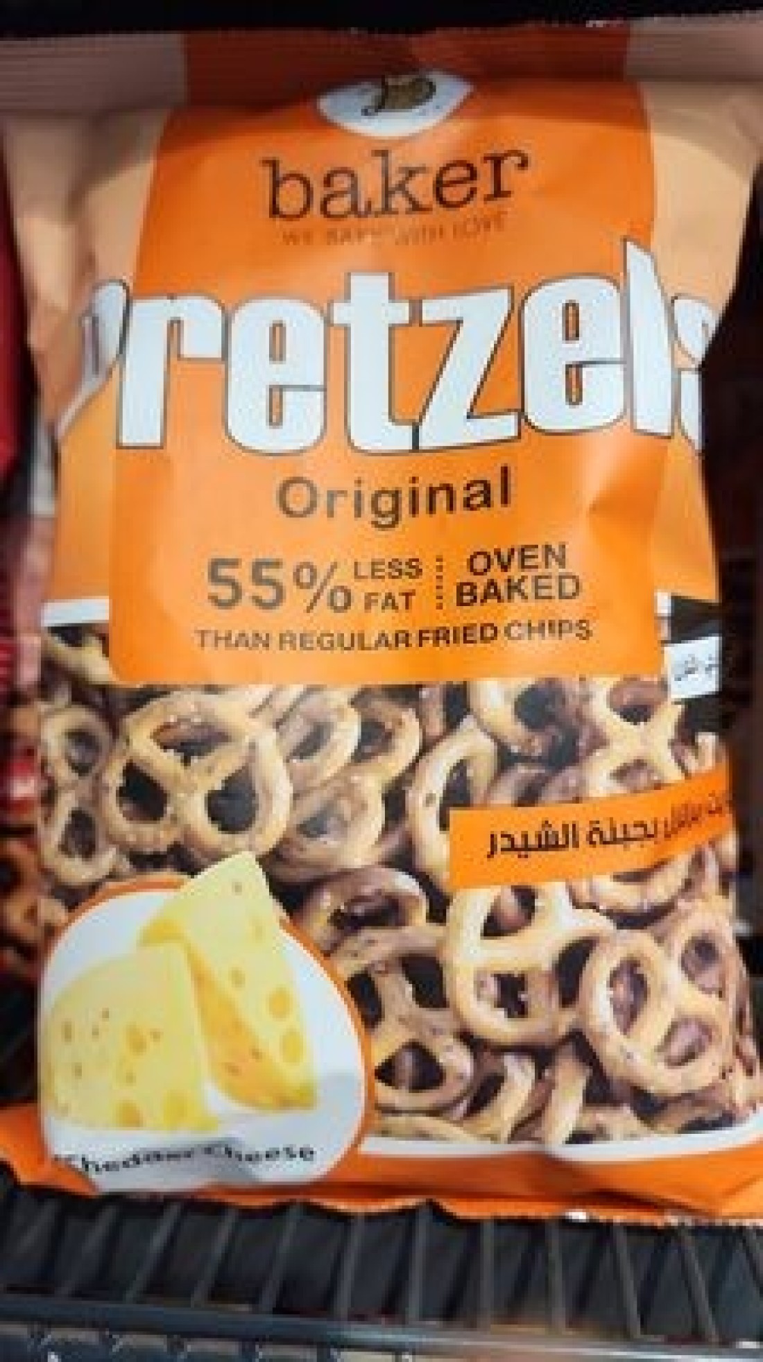 BAKER  PRETZELCHEDDAR CHEESE300G