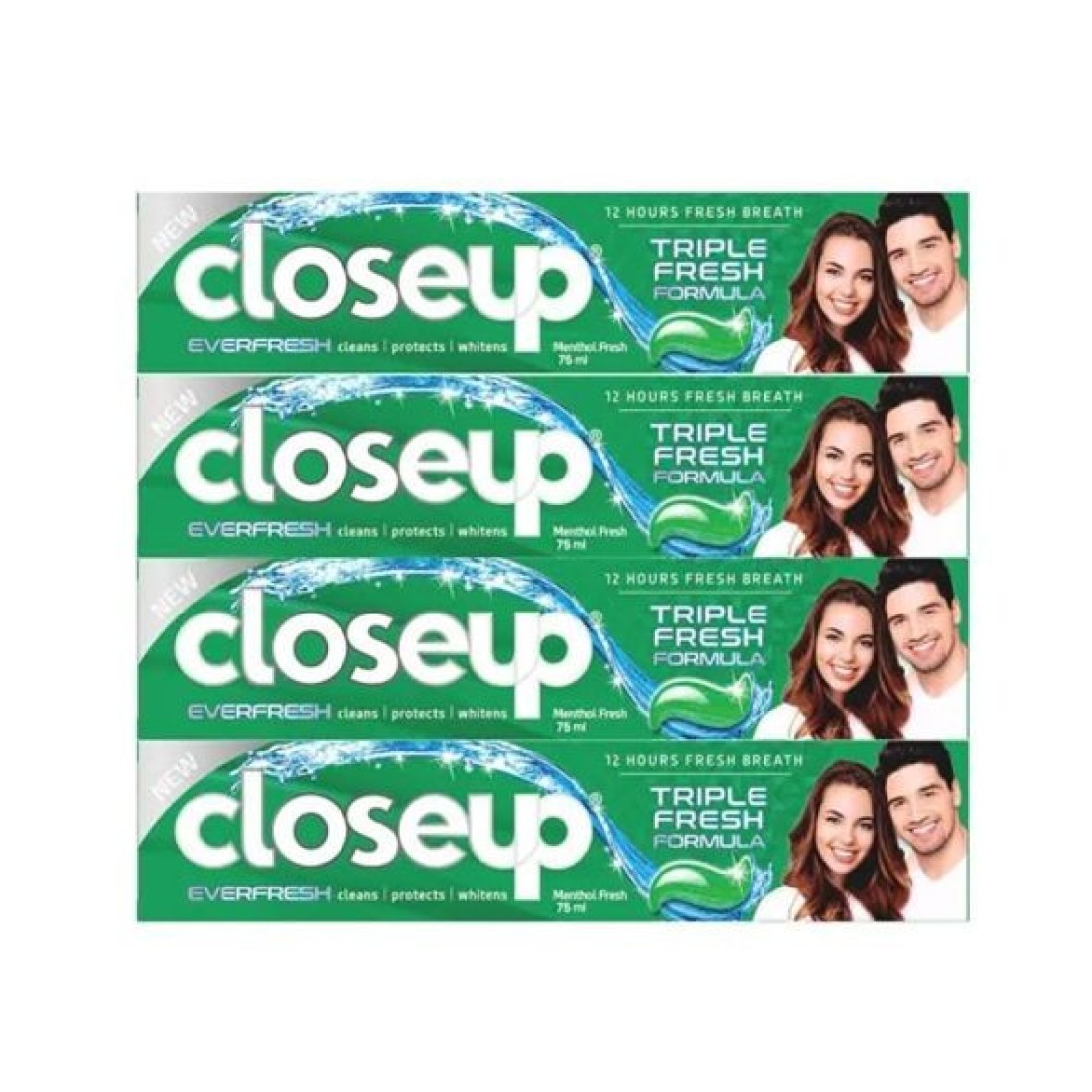 عن قرب معجون الأسنان الأخضر 4x75gm