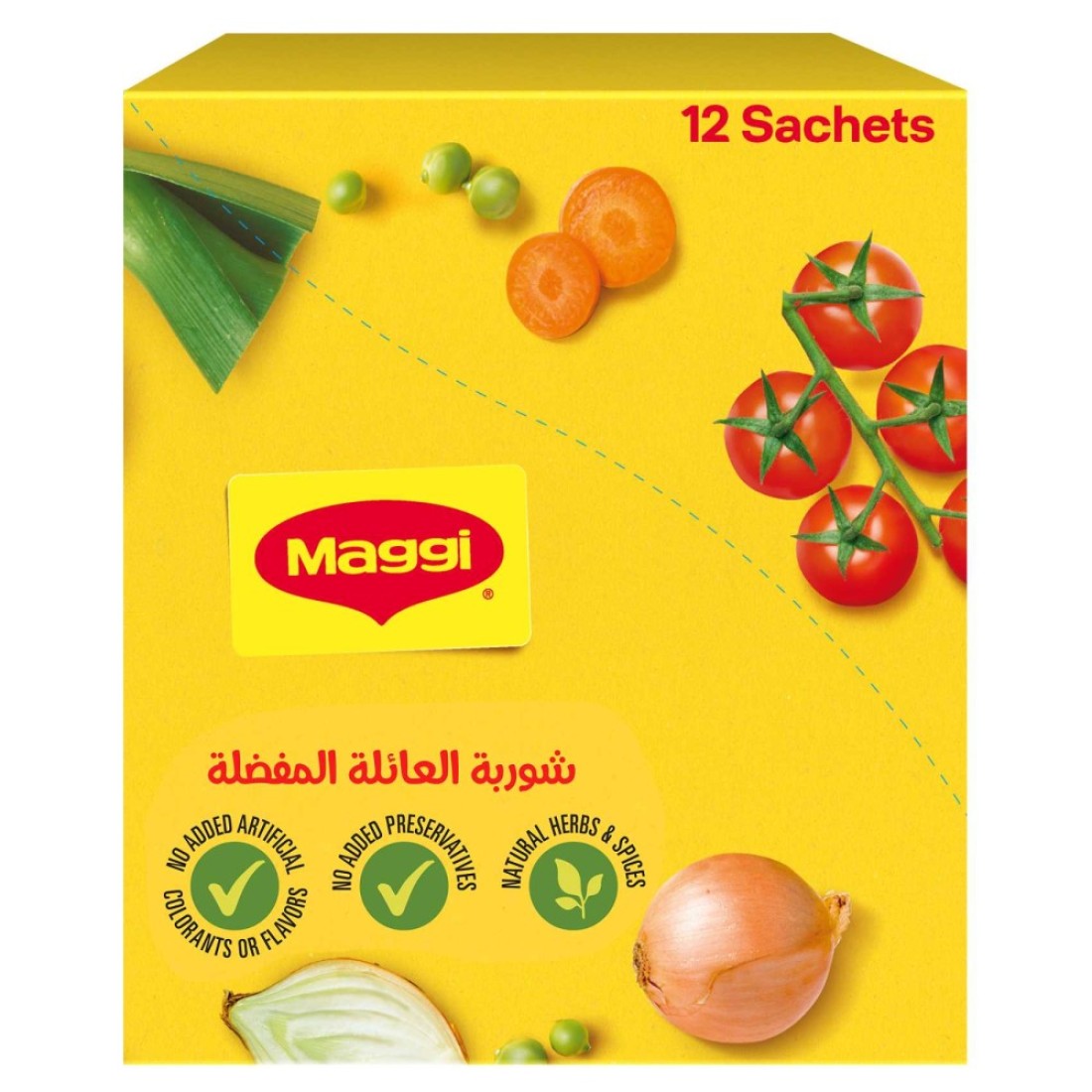 نستله ماجي شوربة كريمة الدجاج 71 غرام حزمة من 12