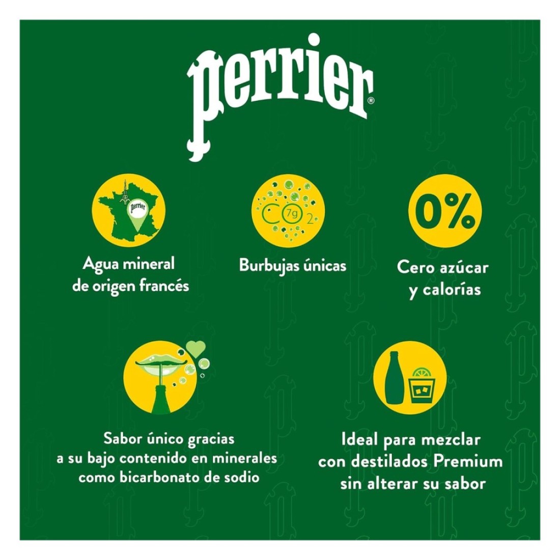 Perrier Sparkling Carbonated Mineral Water 330ml Pack of 4