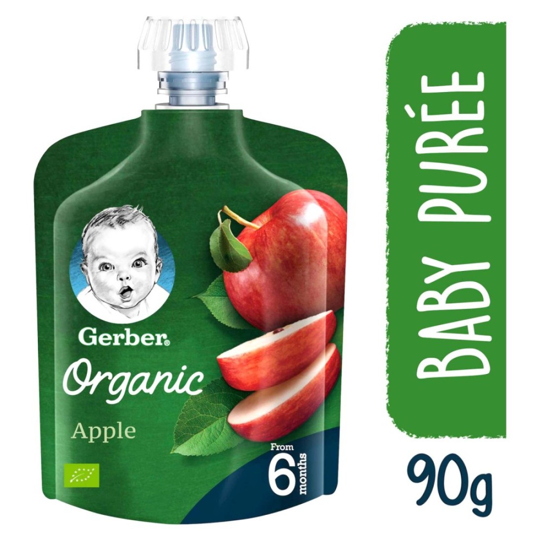 Gerber Organic Puree with Apple, 90g