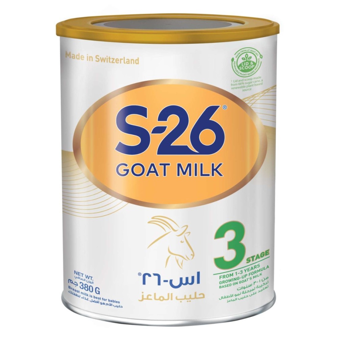 S-26 Goat Milk Baby Formula Powder, Stage 3, 380g