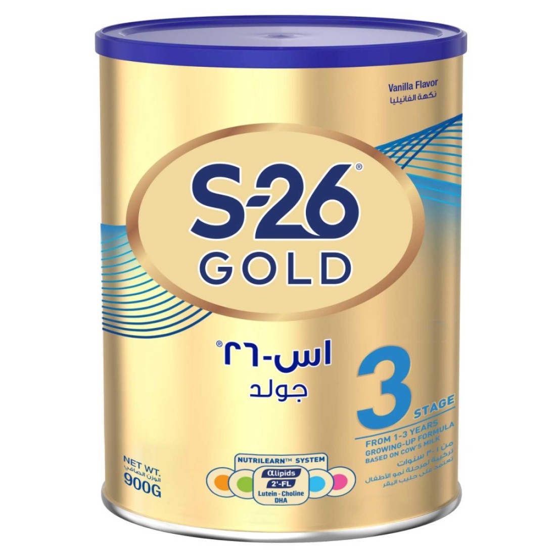 S-26 Gold Progress Growing Up Milk Formula Powder, Vanilla, Stage 3, 900g