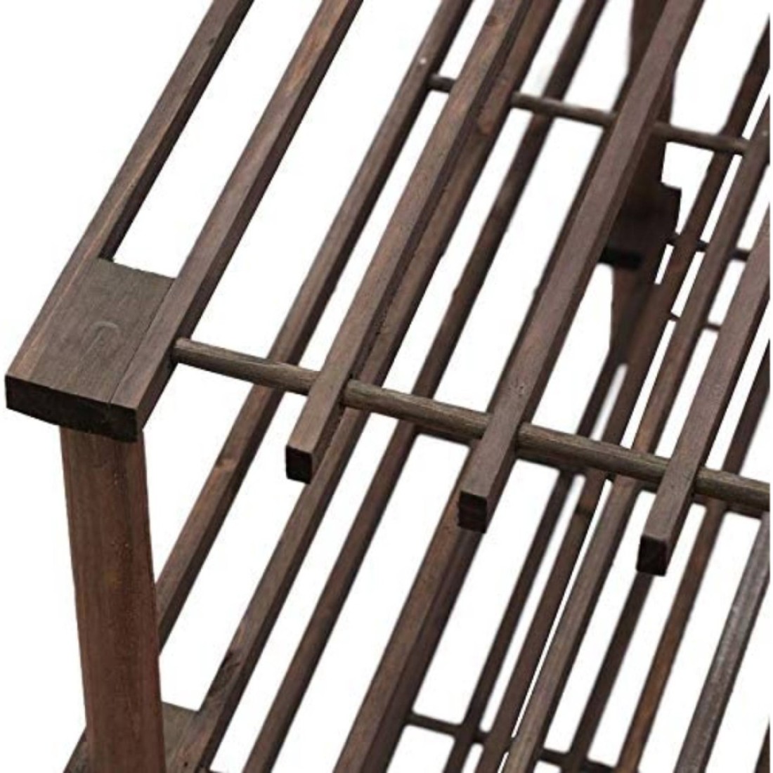 Feelings 4 Layer Wooden Shoe Rack Brwon