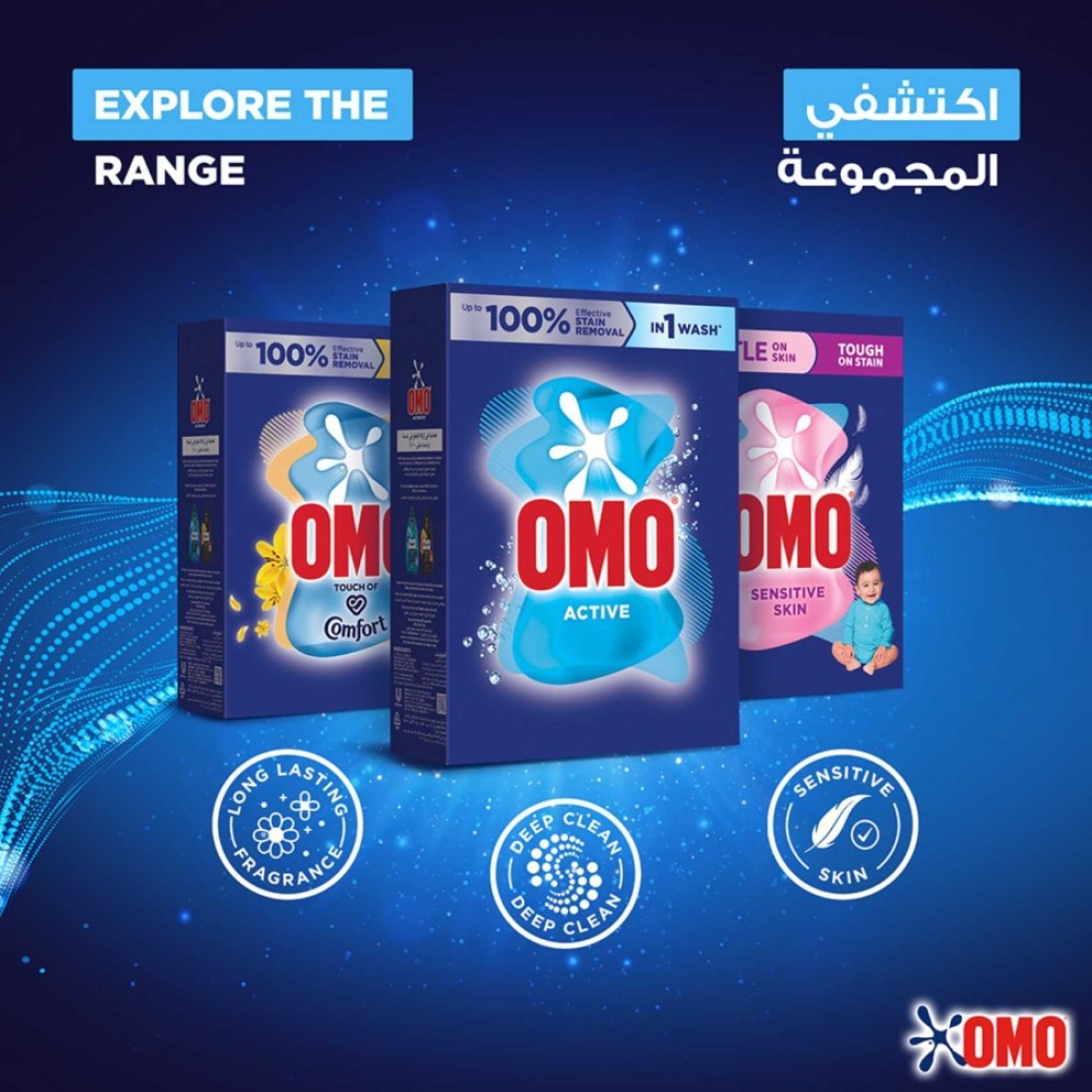OMO Automatic Powder Laundry Detergent Active 3kg