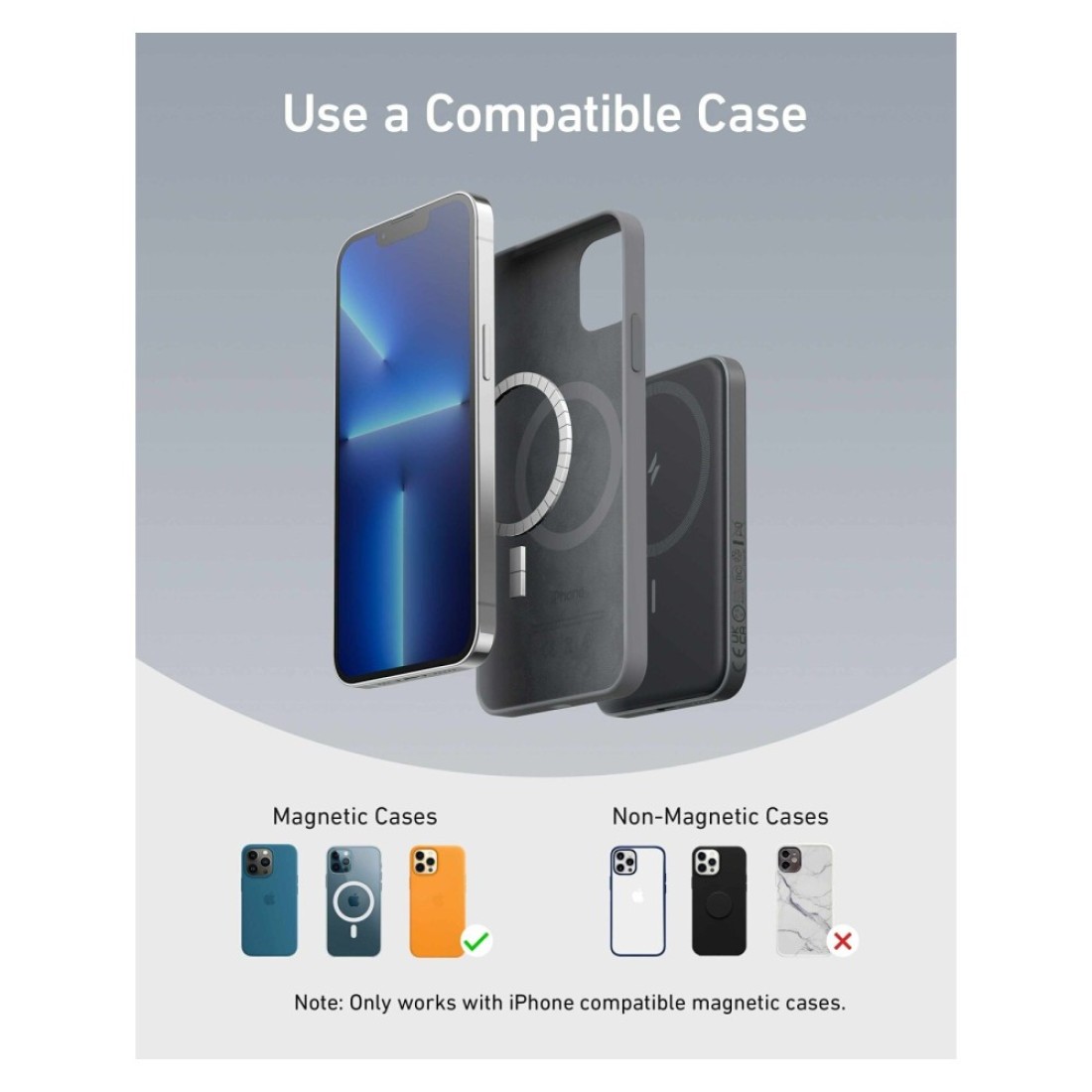 Anker 621 MagGo Magnetic Power Bank Black 5000mAh