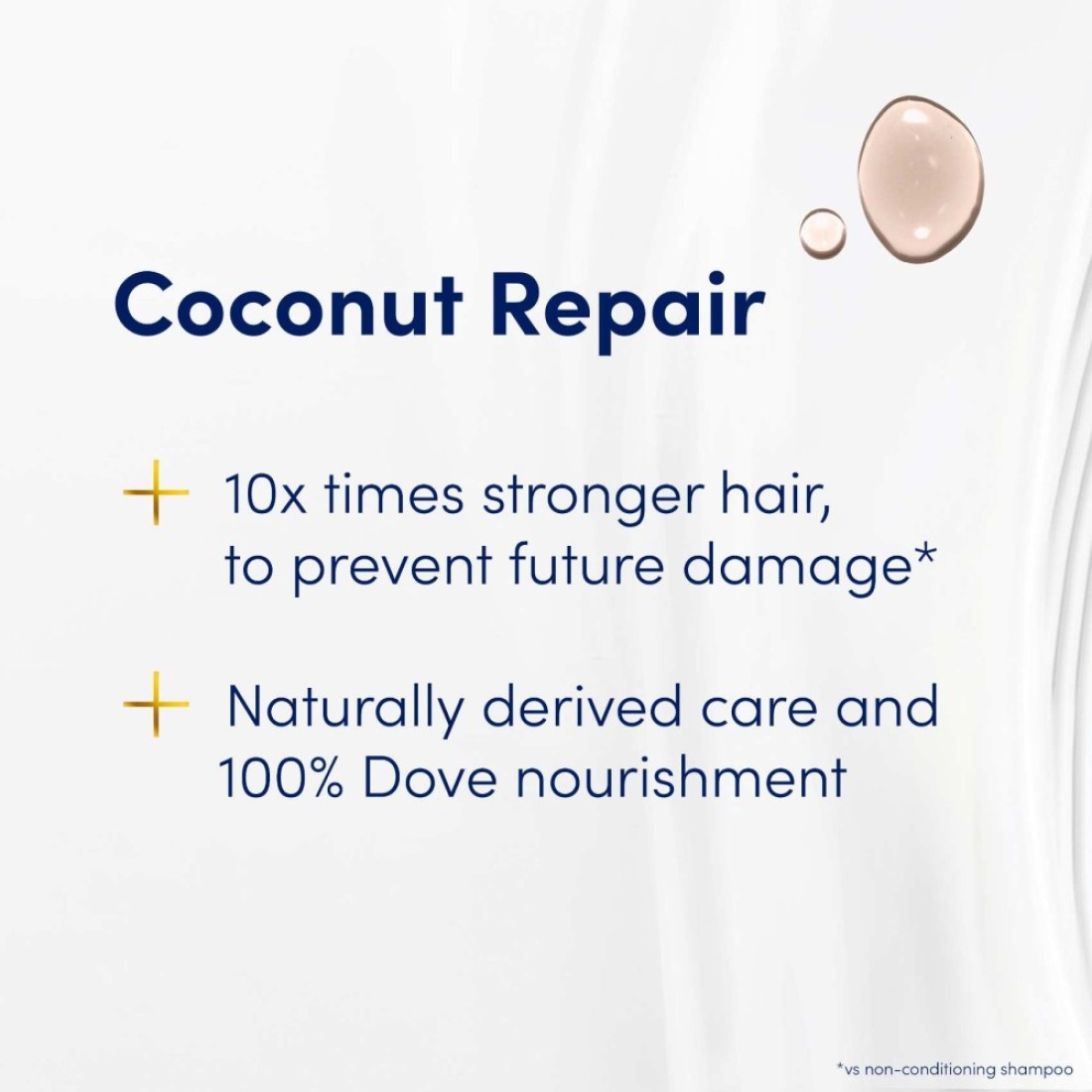 Dove Shampoo Repairs Signs Of Damaged Hair Coconut Repair 400ml