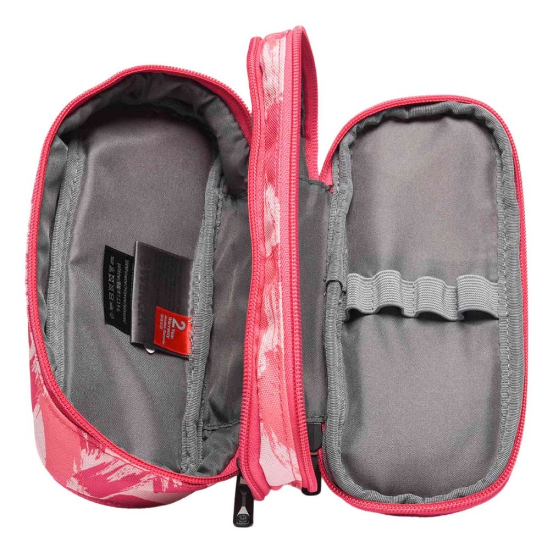 Wenger 2 Compartment Pencil Case Pink 23cm