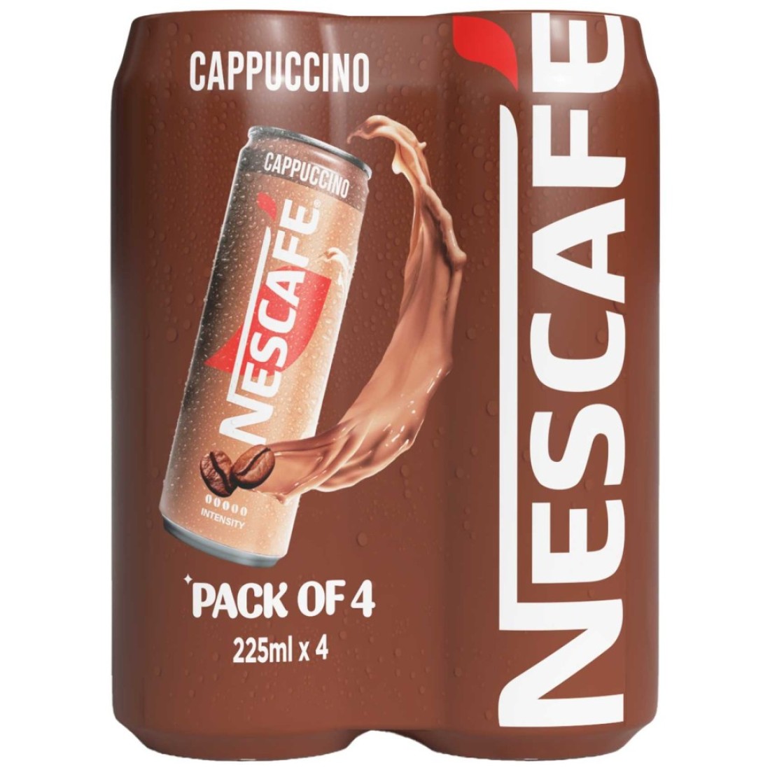 Nescafe Cappuccino Coffee Drink, 225ml Pack of 4