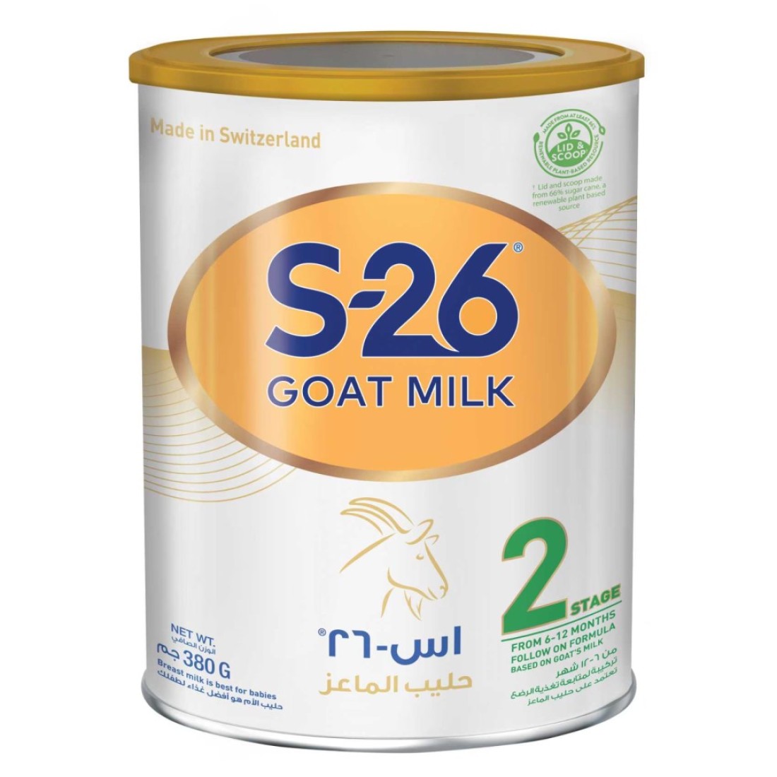 S-26 Goat Milk Baby Formula Powder, Stage 2, 380g
