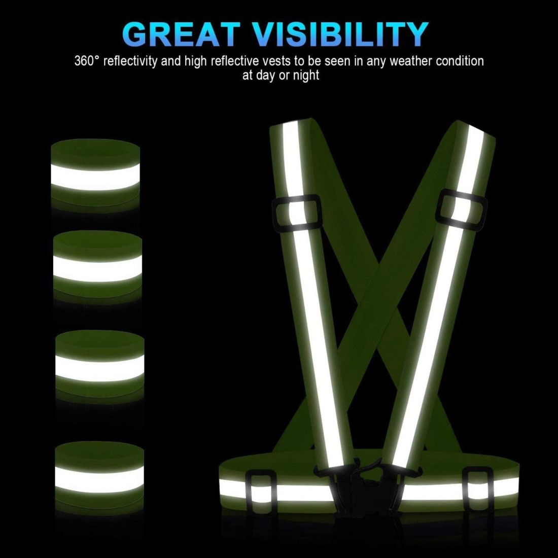 Spartan Reflective Vest SP-9037 Green