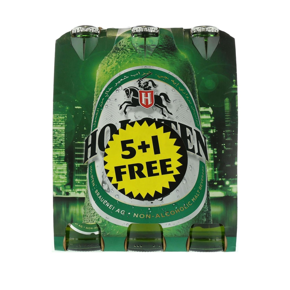 Holsten Classic Non-Alcoholic Malt Beverage 330ml Pack of 6