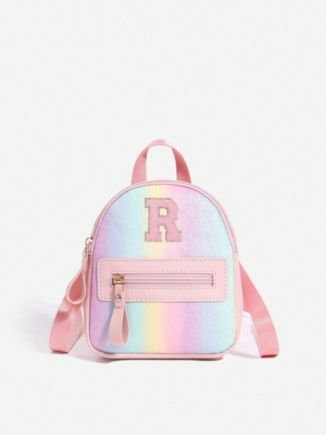 1pc Girls Cute Classic Backpack With 26 A Z Letter Print Shoulder Bag Heart Wallet Adjustable Strap Design Ideal Gift For Valentine s Day Suitable For Daily Outdoor School Travel Hiking Portable