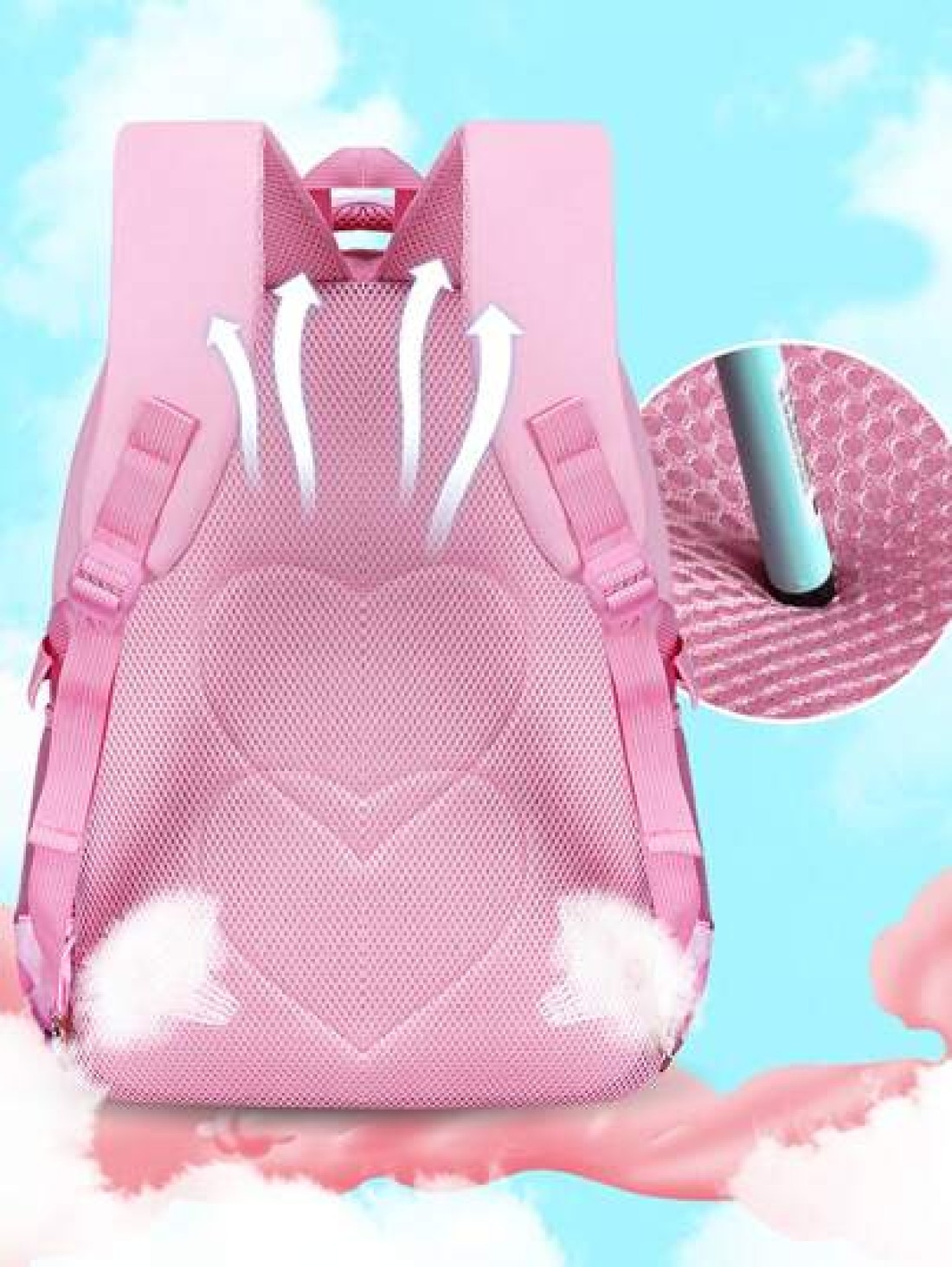 Cute Lightweight Anti Tumbling Backpack Children s Backpack School Backpack Teen Girls Backpack 15 6 Inch Laptop Backpack With Pom Pom Backpack Travel Backpack Casual Back To School Gift Cute Cartoon