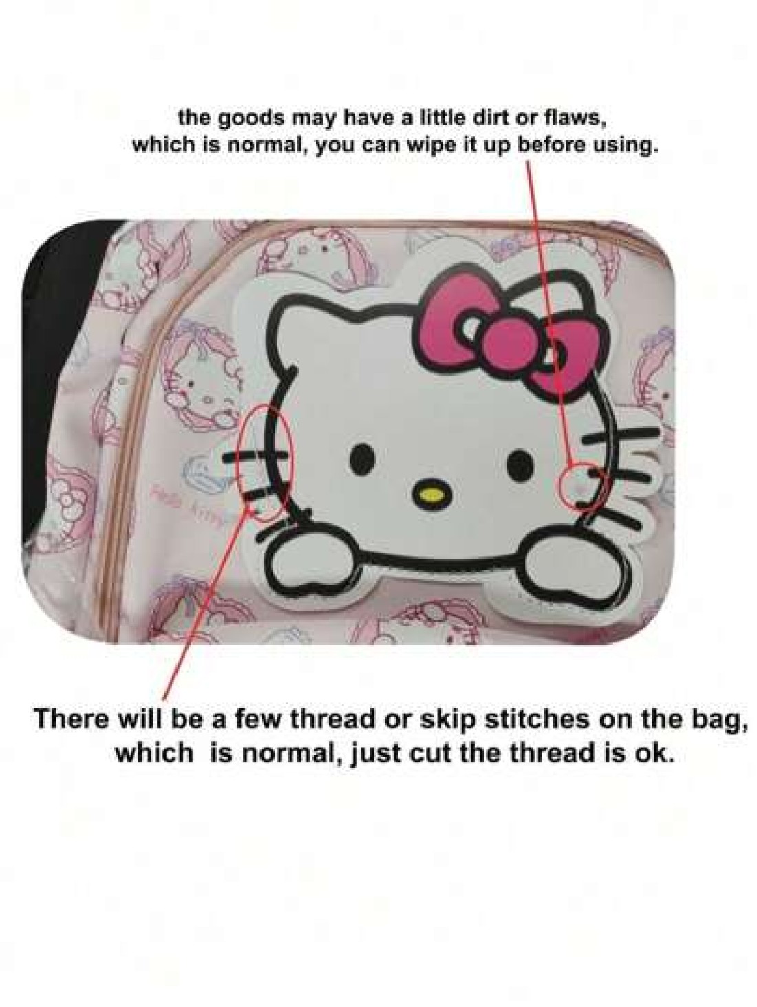Sanrio Kawaii Backpack Anime Cartoon Figure Outdoor Travel Storage Bag Cute Shoulder Bag There May Be Slight Differences In Design And Color Between Different Batches Some Parts May Be Random Bag Cinn