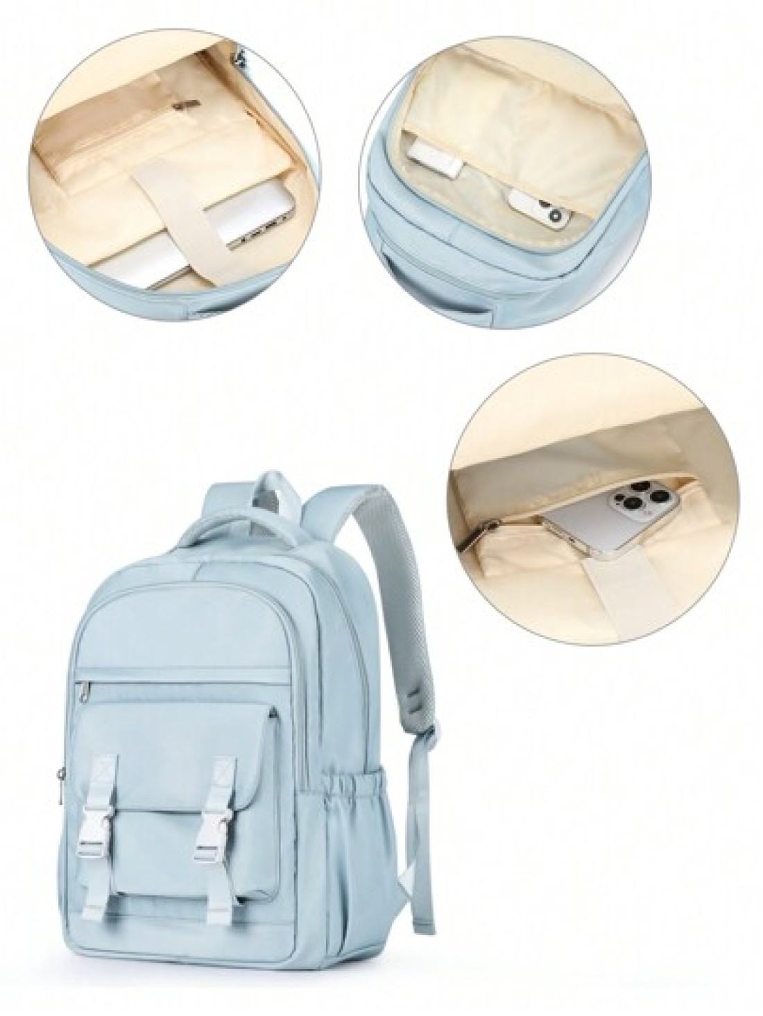 School Bag College Bag Laptop Backpack Fit 15 6Inch Notebook Waterproof Travel Backpack School Backpack For Teens Girls Boys And Students Bookbag With Adjustable Strap Daypack With Multi Pockets Commu