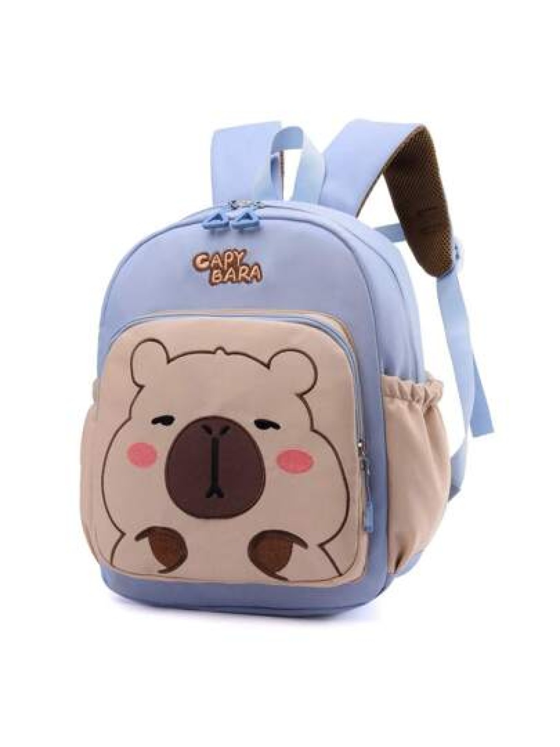 1pc Zipper Closure Fashion Cartoon Cute Capybara Backpack Suitable For Any Occasion Travel Backpack Comfortable And Adjustable Shoulder Straps Meet Basic Storage Needs Suitable For Outdoor Play Commut
