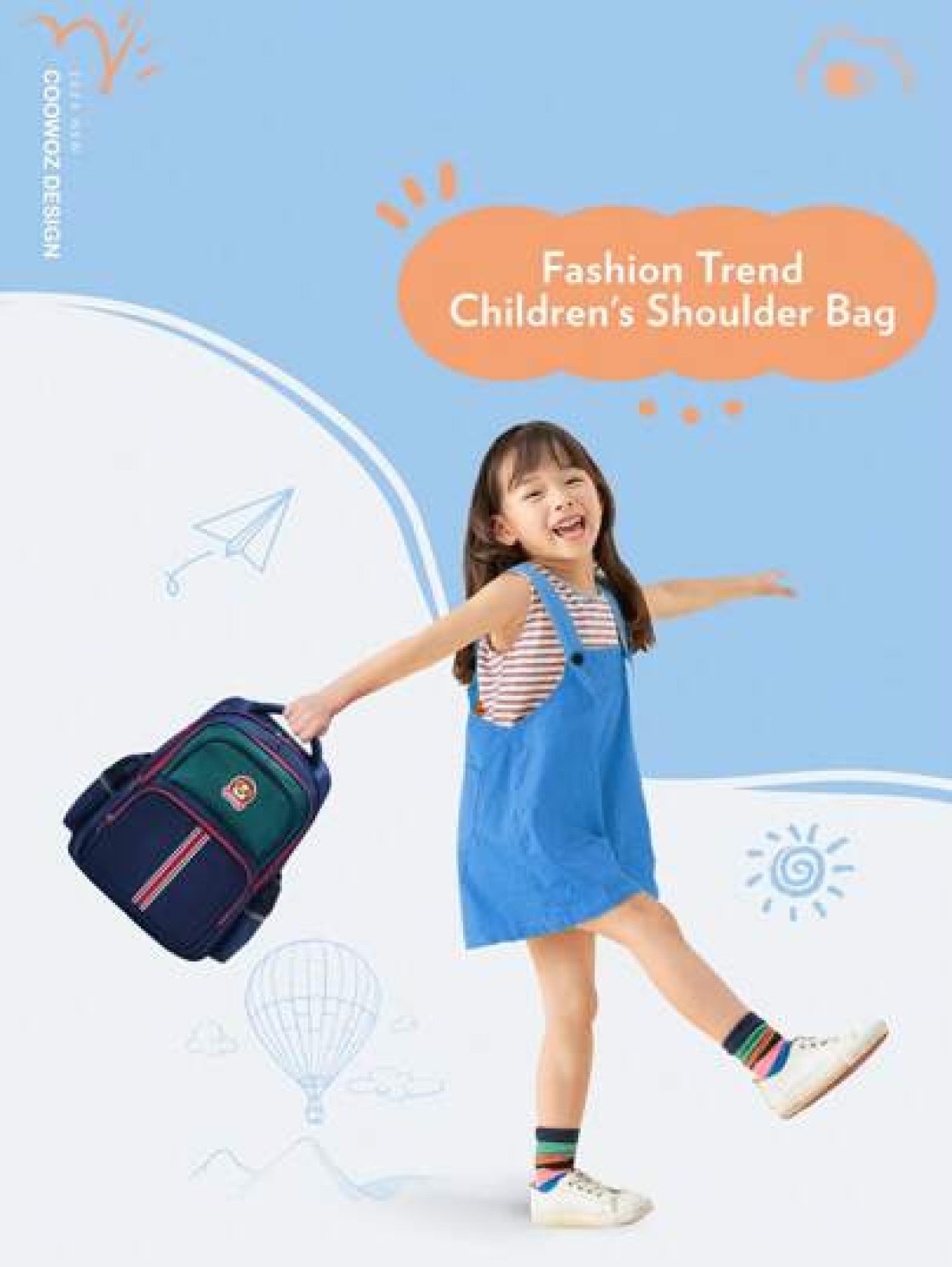 Primary School Bag Children s Cartoon Backpack With Adjustable Strap 16 12 5inch Large Capacity Backpack With Pockets And Compartments Fashionable And Versatile Classic Retro School Bag For Travel Sto