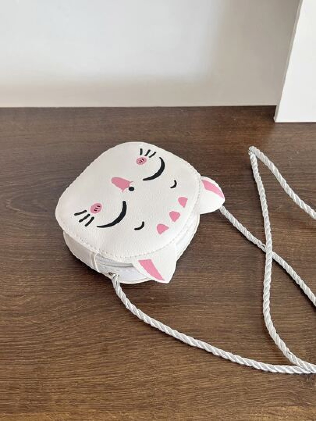 1 Piece Young Girl Pu Leather Zipper Closure Cute Kid Mini Crossbody Bag Suitable For Daily Use In All Seasons