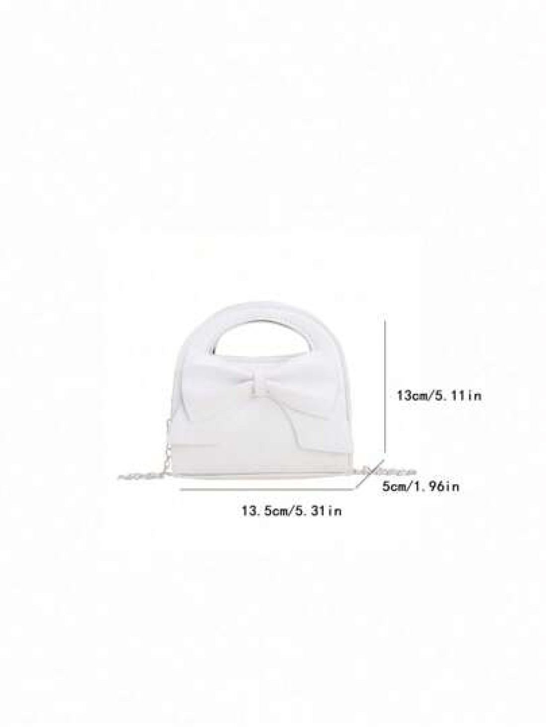 1pc Fashionable Popular Chain Bag Handbag Bow Shoulder Bag Cute Crossbody Bag With Cute Sweet Bow Decoration Handbag Pu Material Magnetic Buckle Closure Suitable For Girls Shopping Party Daily Use Put