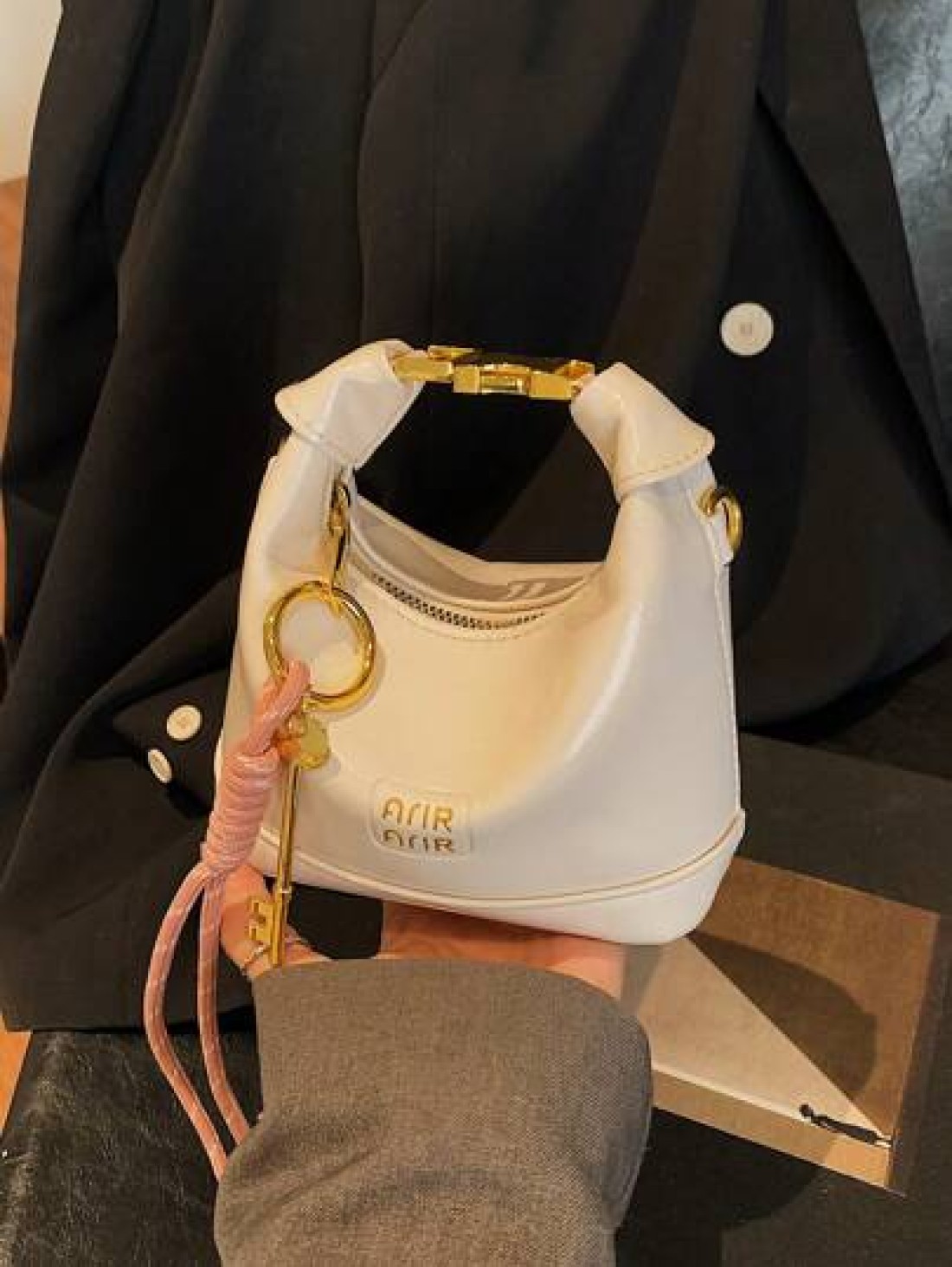 New Mini Handheld Bag Solid Color Small Size Wristlet