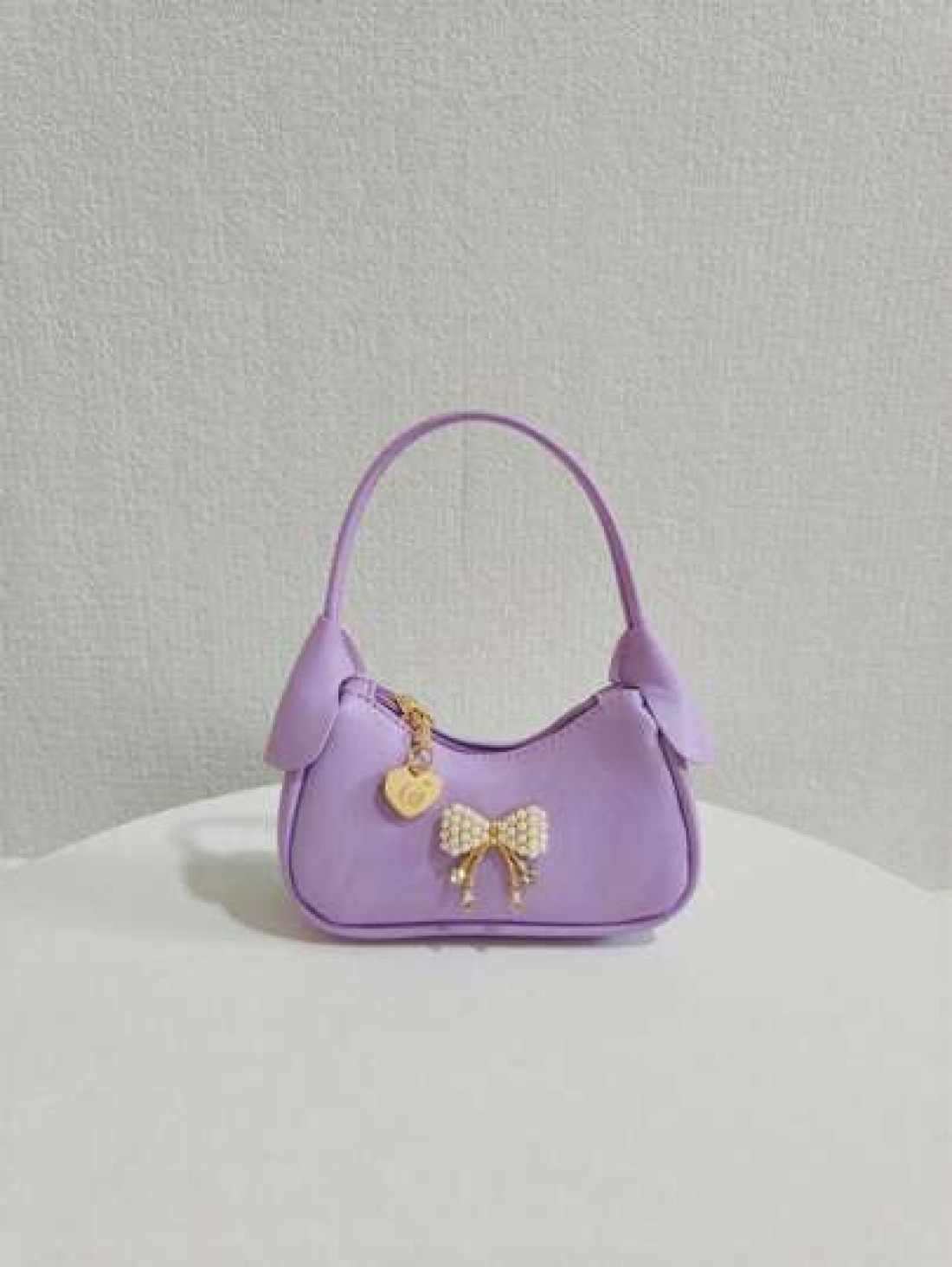 Children Pearl Bow Decoration Handbag Girls Fashion High End Gift Shoulder Bag Princess Mini Wallet Purse