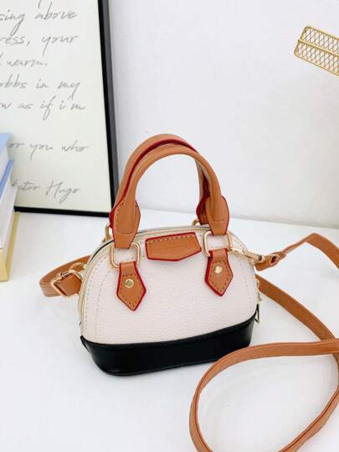 1pc Fashionable Textured Small Bag Fashionable Casual Shoulder Messenger Bag High End Korean Small Shell Bag Handbag Messenger Bag Lipstick And Coin Accessories Bag Pu Material High End Solid Color Co