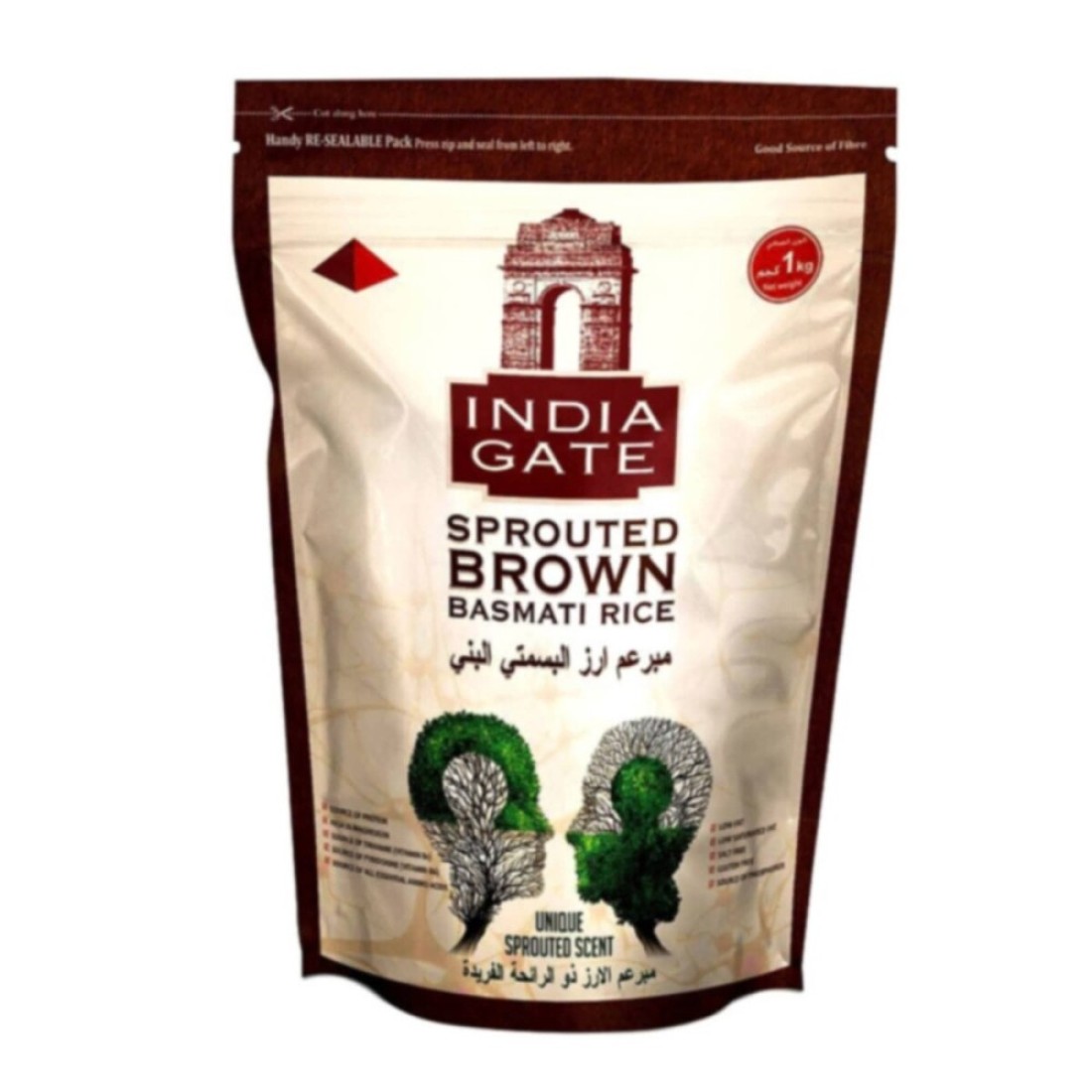 INDIA GATE RICE SPROUTED BROWN 1KG