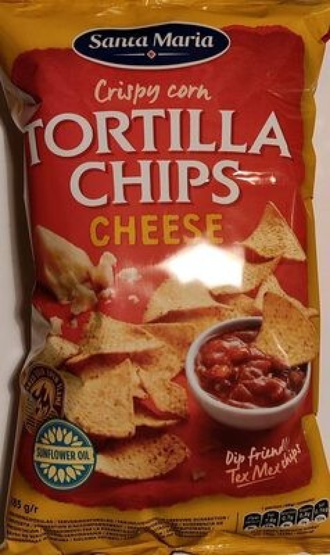 S/M Tortilla Chips Cheese 15x185G