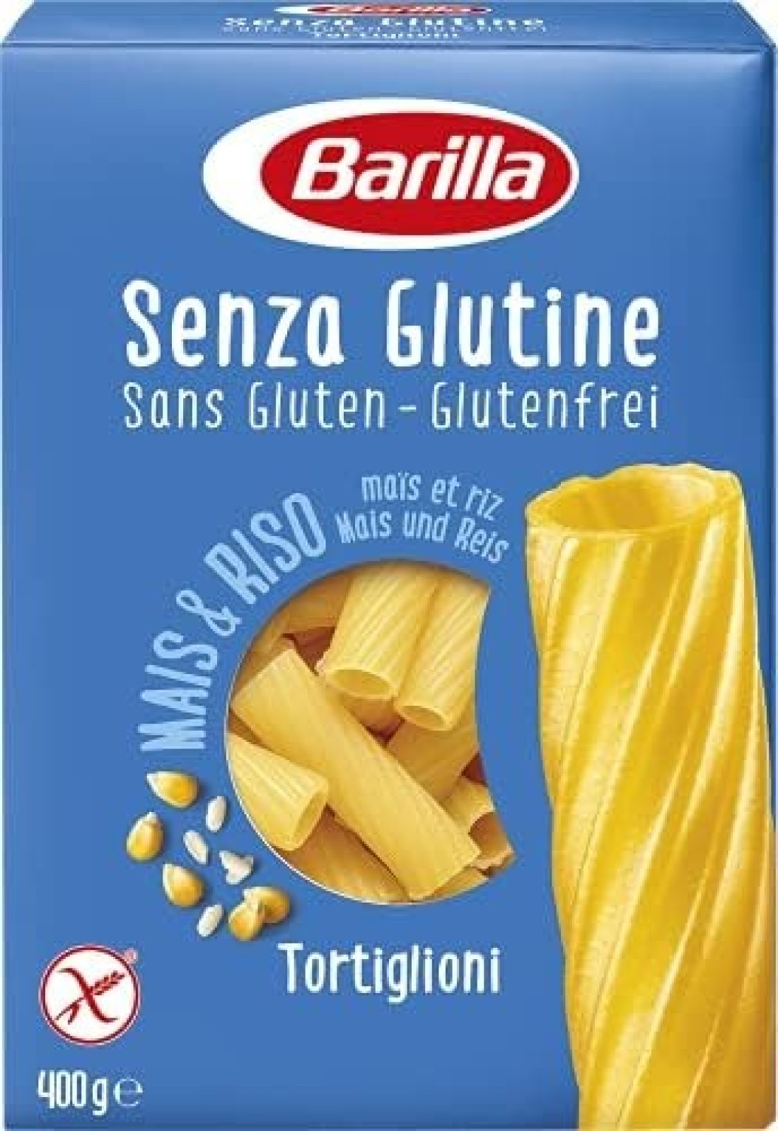 BARILLA TORTIGLIONI GLUTEN FREE 400GM