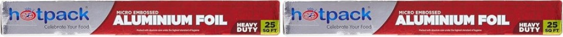 Hotpack Aluminium Foil, Embossed - 25 Sqft