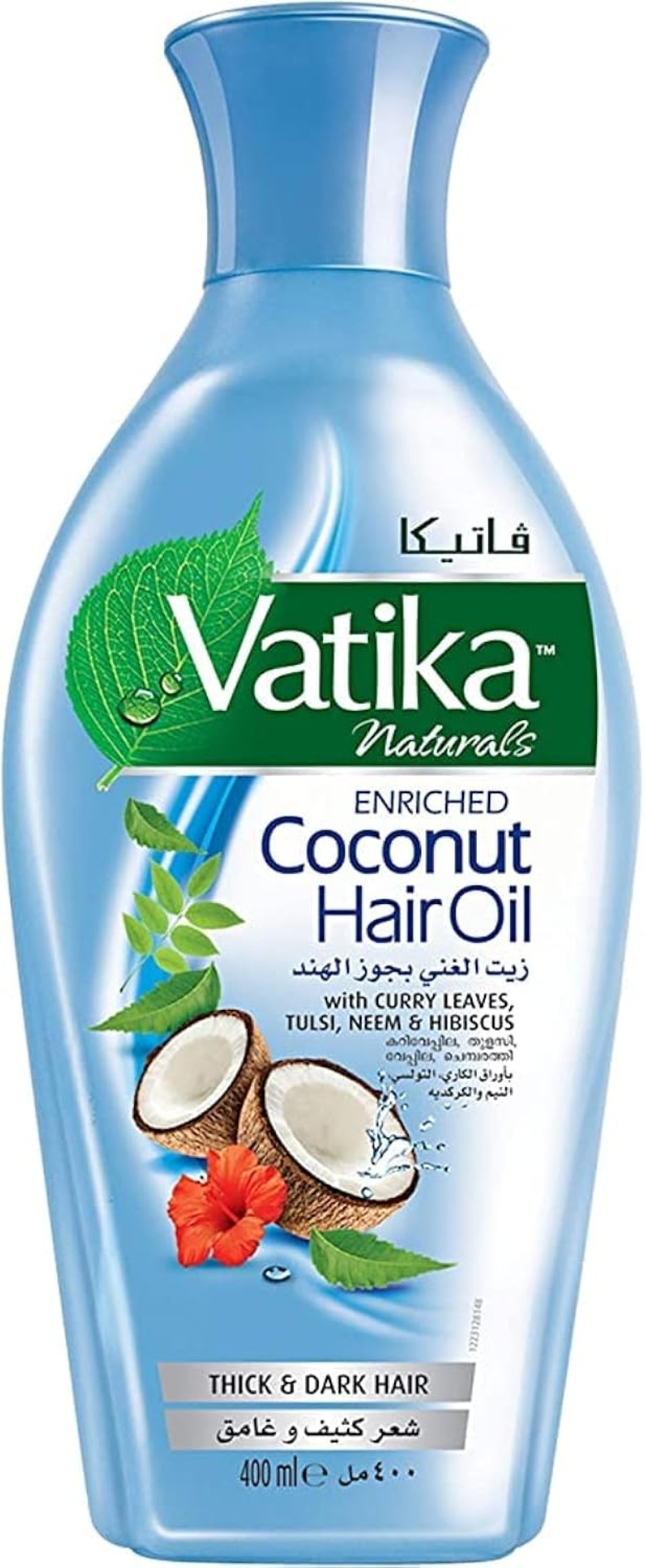 VTIKA HAIR OIL CCNUT W CURRY LEAVS 400ML