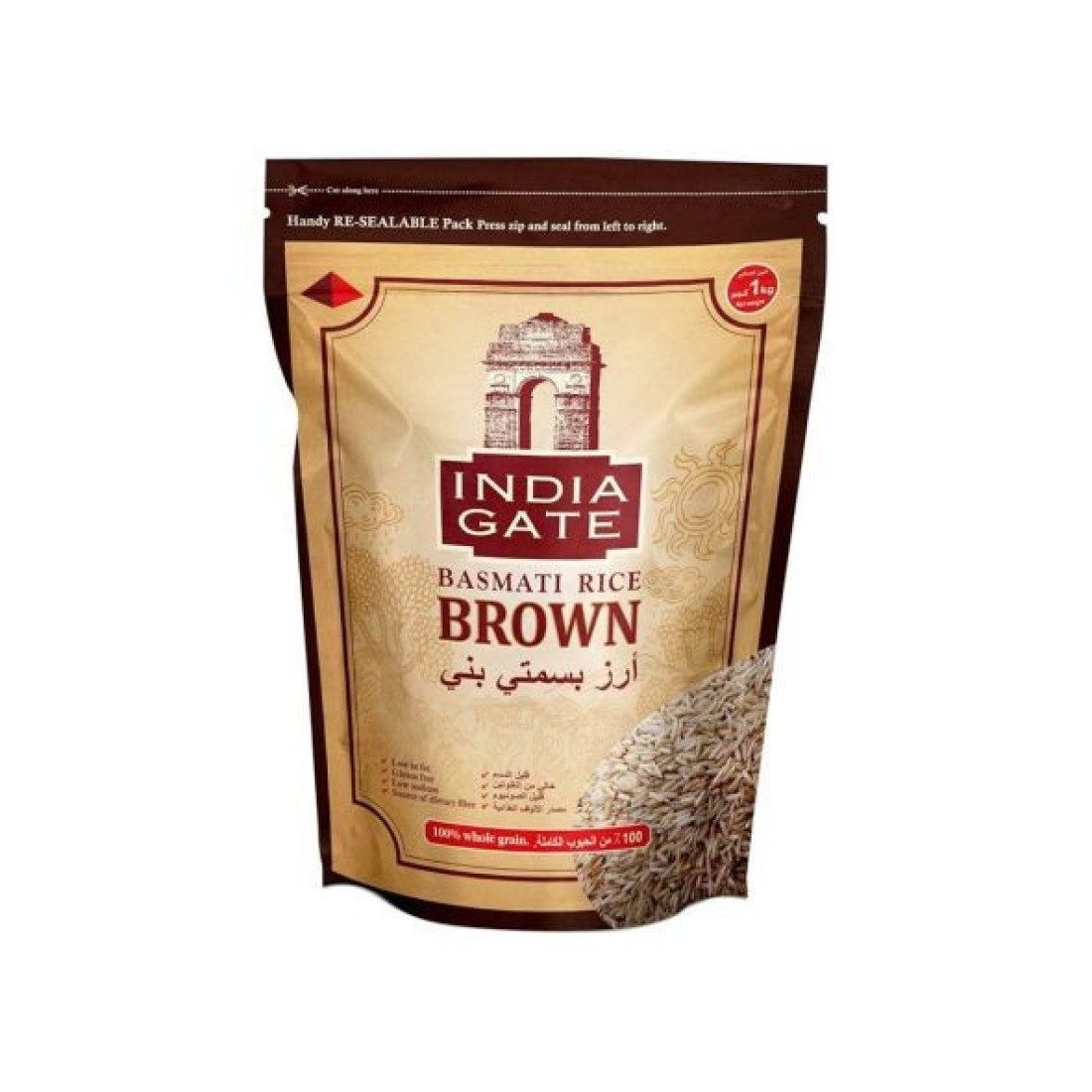 INDIA GATE BROWN RICE 1KG