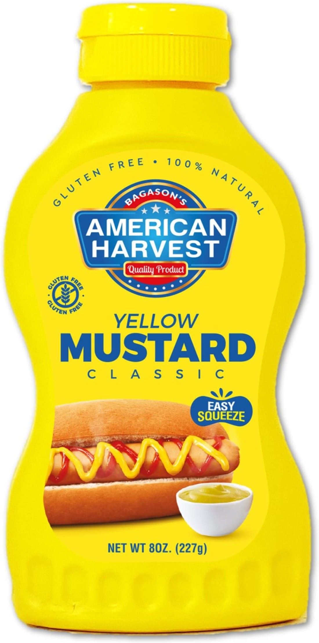 American Harvest Classic Yellow Mustard Sauce, 227 gm