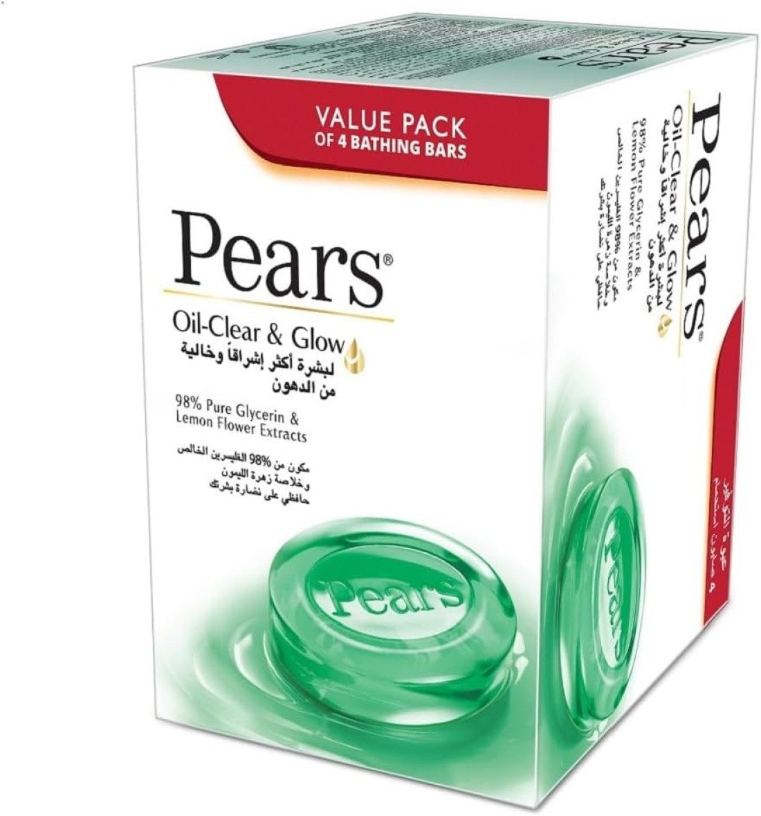 Pears soap 125grm×4 oil clear and glow