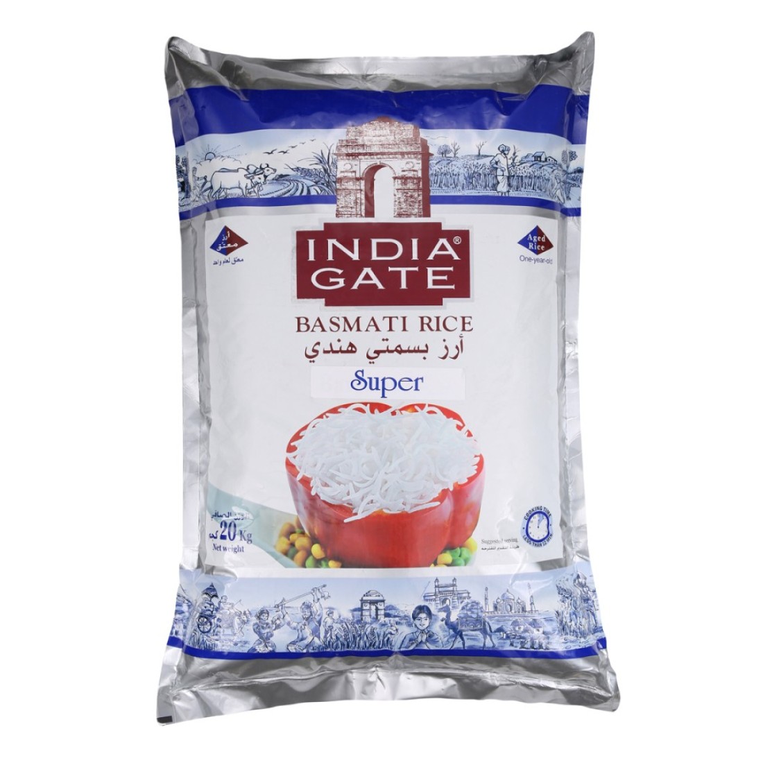 INDIA GATE SUPER BASMATI RICE 20KG