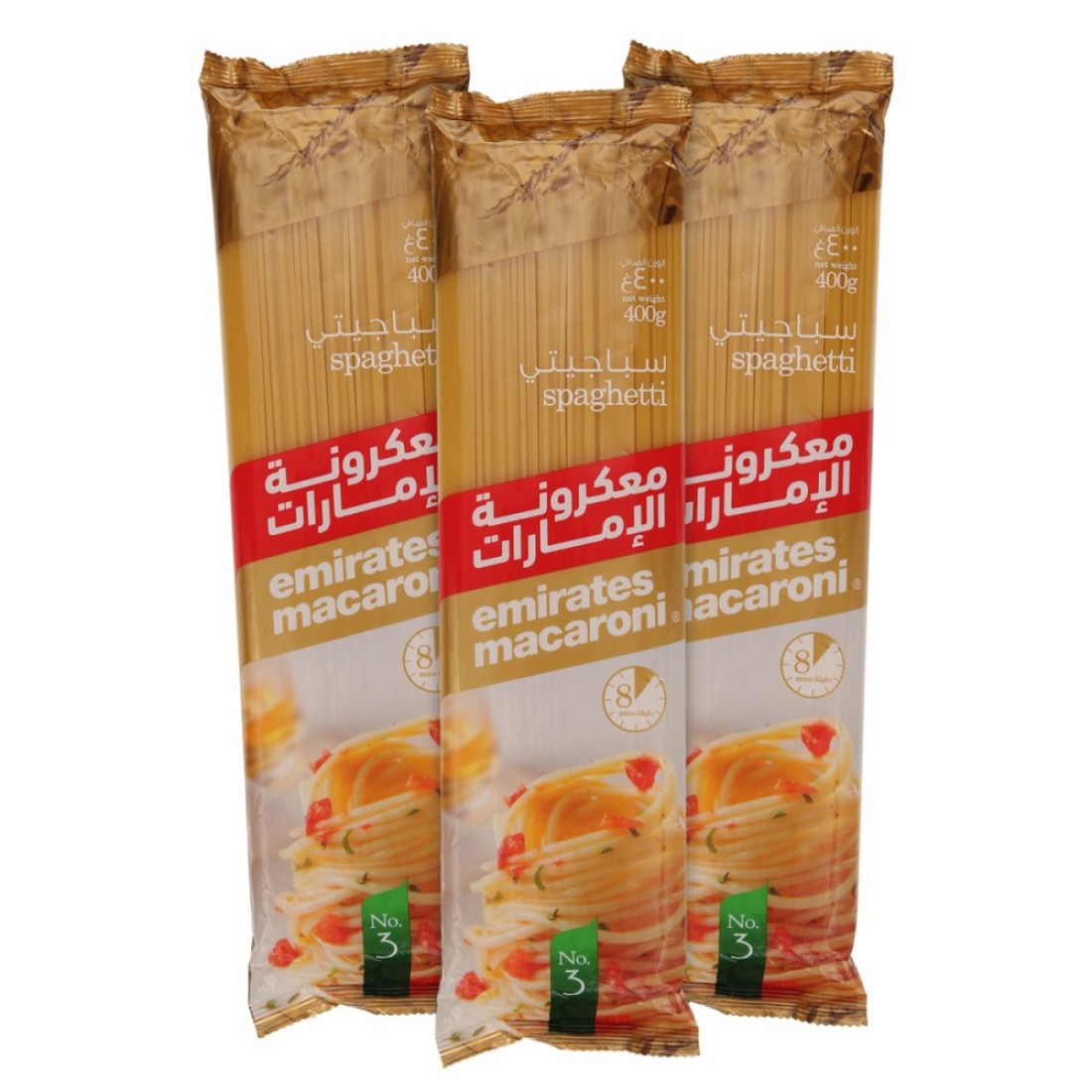 معكرونة الإمارات معكرونة سباغيتي 400 × 3 ج